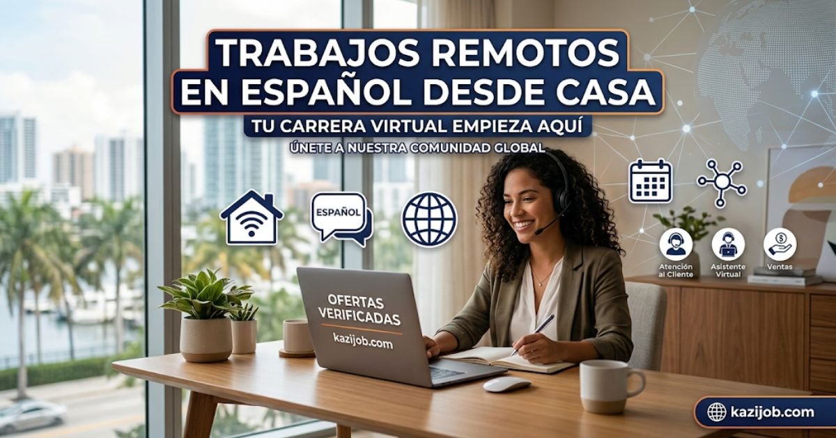 Trabajos remotos en español desde casa
