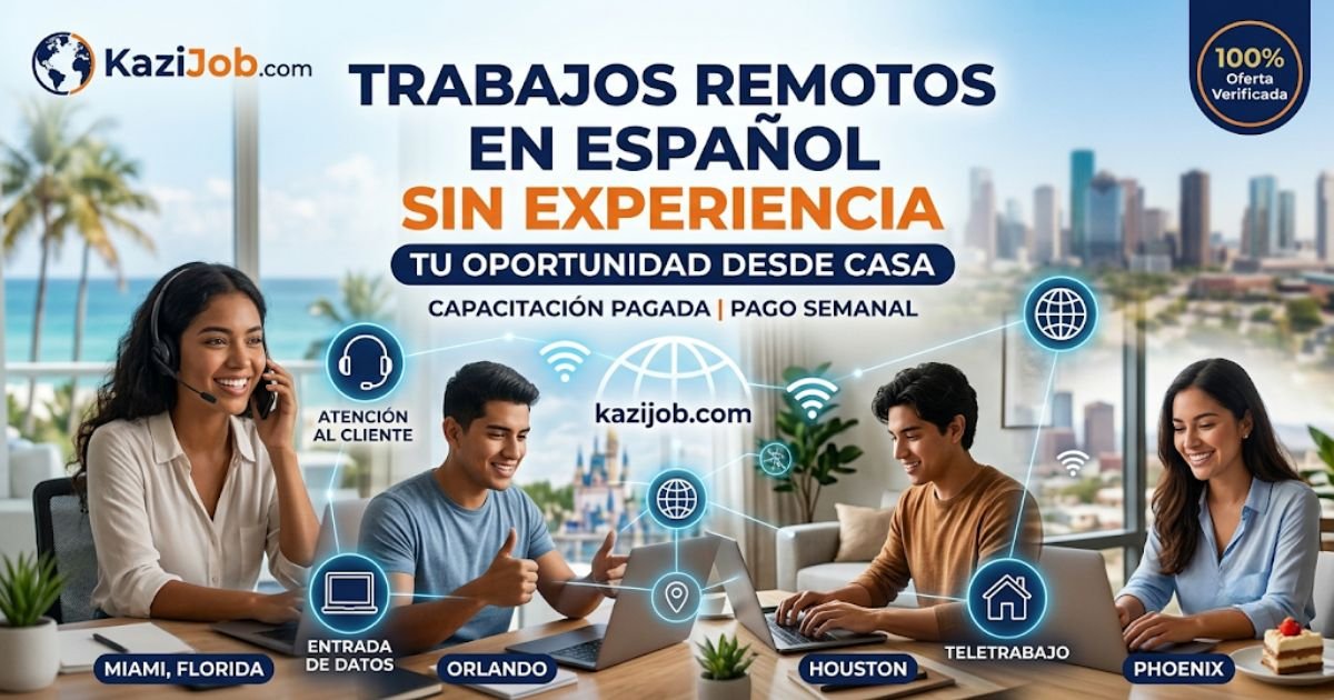 Trabajos remotos en español sin experiencia